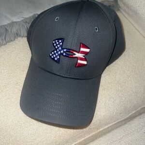 Under Armour Dark Gray Hat with Patriotic Logo